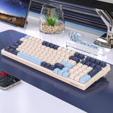 K8 Wireless nical 100 Keys RGB Backlit Keyboard Silent Typing BT5.0/2.4Ghz /Type-C Wired for ESports Gaming Office