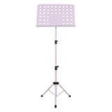 Metal Music Sheet Stand with Tripod Base - Sturdy Orchestral Book Holder for Instrumental Performance & Band Travel