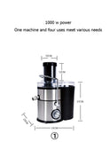 4 in 1 Personal Juicer Blender, Processor, Multi-function Food Mixer, Coffee Grinder, Milk Frother, 1000W