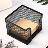 Multifunctional Organizer Metal Organization Convenient Desktop Memo Pad Sticky Note Mesh Box