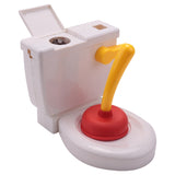 Pooping Spoof Shoots Tricky Funny Poop Plunger Toy Children Game Flushing Toilet Toys