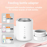 Portable Baby Bottle Warmer Wireless Milk Heater Defrosting Heating Dual Modes 4 Levels Temperature for Travel Outdoor Use