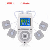 LCD 100-250uS Pulse Massager Muscle Stimulator EMS Low Frequency Nerve Muscle Stimulator Physiotherapy Relaxation Treatments