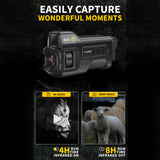 300M Full-Dark Viewing Telescope Digital Night Vision 6X Zoom Support 36MP Resolution Photo Taking 4K Video Recording