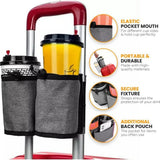 Portable Waterproff Water Storage Lage Handle Hanging Oxford Cloth Cup Holder Essentials Travel Bag
