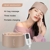 Electric Head Massager with Air Pressure Bag - Headache Pain Relief, Scalp Deep Relaxation, Health Care Physiotherapy