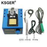 KSGER C210B 220V Constant Temperature 150-480℃ Hibernation Adaptation Solder Stations with Soldering Iron Tip I+K+IS