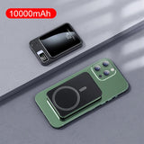 10000mAh Portable 22.5W Magnetic Power Bank 15W Wireless Fast Charger LED Battery Display For IPhone 12 13 14 Pro Max