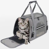 Carrier Soft Side Backpack Cat Carriers Dog Travel Bags Transport For Small Dogs Cats Pet Carring Bag