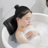 High Elastic Fiber SPA Pillow Bath Silicone Suction Cup Non-Slip Waterproof Neck And Back Cushion Headrest For Bathtub