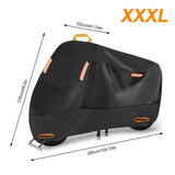 210D Thick Oxford Cloth Universal Motorcycle Waterproof Dust Snow Protection Motorbike Rain Cover Sunshade UV Protect