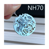 NH70/NH70A Skeletonized Mechanical Movement Black Metal 3 Hands Automatic Self-Winding Mechanism