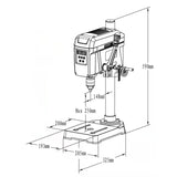 400W 220v industrial grade drilling machine milling machine miniature bench drilling machine drilling machine drilling machine
