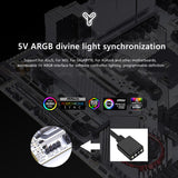 1-4pcs Heatsink for DDR4 DDR5 5V 3PIN ARGB AURA Sync Memory Module PC RGB RAM Heat Cooler Radiator