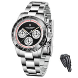 PAGANI DESIGN New Classic Men's Quartz Watches Ceramic Bezel Stainless Steel Waterproof Clock Luxury Sapphire Glass Chronograph