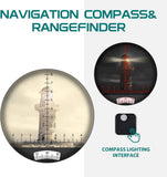 NIKULA 7x50 Waterproof Fogproof Military Marine Binoculars W/Internal Rangefinder & Compass for Navigation Hunting Boating