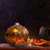Halloween Decoration Realistic Sounding Pumpkin Sound Control with Light Up Eyes Party Favor Festivals Gadgets