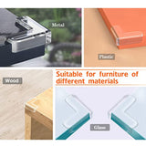 20 Pack Parts Guards Clear Corner Protectors Stop Child Head Injuries Tables, Furniture & Sharp Corners (L-Shaped)