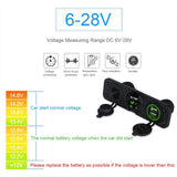 DIY Marine Toggle Switch Waterproof 12V-24V VoltMeter Dual Usb Charger Cigarette Lighter for RV Car Boat Trailer Truck Yacht SUV