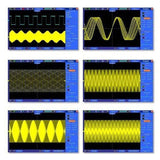 Hantek MSO5074F USB Digital Benchtop Oscilloscope 70Mhz Bandwidth 4 Channels 1M Record Length 200MSa/s Sample Rate 7" TFT LCD