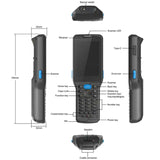 Warehouse Management 1D 2D Barcodes Scanning 4G LTE Wifi BT GPS Wireless Portable Scanner Barcode Reader PDAs