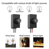 2 Packs Photocell Light Sensor Accessory Part For Outdoor Lighting, 120-277V Photoelectric Switch Replacement