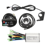 Electric Bike Motor Controller 36V 48V 250W Electric Bike Conversion Kit Display for Folding Bikes