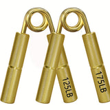 2/3/4/7pcs Golden Hand Grip Strengthener, Stainless Steel Finger Gripper, 50-350LB Metal Wrist Exercise Equipment