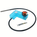 CRUSHER L Shaped Acrylic Hookah Set with LED Lights Smoking Water Pipe Narguile Complete for Party Pipes Accessories