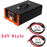 10000W Pure Sine Wave Inverter--24V/48V/60V/72V/96V Converter for Home, RV and Off-Grid Solar Systems + 2 AC Outlet & LED Light