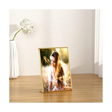 20PCS Acrylic Gold Frame, Slanted Back Sign Holder for Wedding Table Card Restaurant Signs Photos