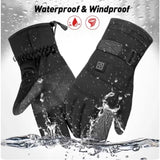 Motorcycle Heating Thermostat Warm Windproof Rechargeable Touch Screen Gloves Winter Outdoor Sports Cycg Accessories