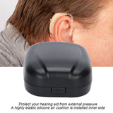 Case Waterproof Drop Resistance Hearing Aid Storage Box Portable Black White