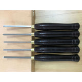 5pc Lathe Chisel Set Woodworking Turning Tool set High Speed Steel Semicircle Knife Hand-held Wooden Turning Tool
