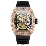 ONOLA Fashion Watch for Men Milky Way Star Sapphire Dial Luxury Steel Band Male Mechanical Wrist Watches Relogio Masculino