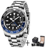 PAGANI DESIGN V4 GMT Watches Men's Luxury Automatic Mechanical Wristwatch Sapphire Glass 40MM Stainless Steel Waterproof Watch