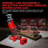 Cordless Reciprocating For Milwaukee 18V Battery 3000SPM Variable Speed Saber Saw Wood Metal PVC Pipe Cutting (No Battery)