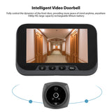 4.5-inch Peephole Camera for Apartment Door - 2MP LCD Digital Viewer, 135 Degree, Human Body Detection, Color Doorbell