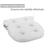 Non-Slip Cushioned Bath Tub Spa Bathtub Head Rest Pillow With Suction Cups For Neck Back Bathroom P82