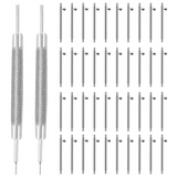 40PCS L 22mm Dia 1.5mm Stainless Steel Quick Release Spring Bars with 2PCS Double Tip Watch Band Remove Tool