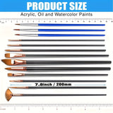 Student acrylic pen oil painting brush set, hook line, 15 pieces