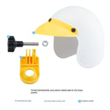 Rainproof Motorcycle SunShade Mini Cell Holder Hat Nylon Snowproof Riding Mobile Phone Helmet Umbrella