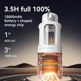 Portable Stainless Steel Electric Kettle - 400ml Capacity, 37-55℃ Adjustable Temperature, Wireless Instant Water Warmer