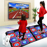Dancing Double User Wired Dance Family Music Game Mat Non-Slip with 2 Remote Controller Multi-Function For PC TV