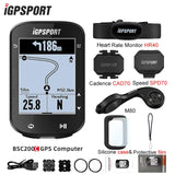 BSC200C iGPSPORT BSC200 C ANT+ GPS Bicycle Computer Route Navigation Wireless Speedometer Support Powermeter Cycg Odometer