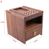 Drawer DIY Wood Leather Craft Tools Holder Rack Stand Leather Stamp Punch Accessories Storage Box Organizer Leather Tool Rack