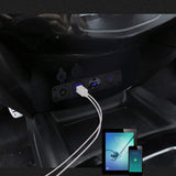 DIY 4 Hole Panel 4.2A Dual Usb Charger Cigarette Lighter Switch VoltMeter 60CM Cable for Car Boat Trailer Vehicles Truck Yacht