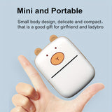 Mini Pocket Printer, Wireless Thermal Printer For Photos Receipts Notes Memo Label Portable Inkless Gift Printer For Phone
