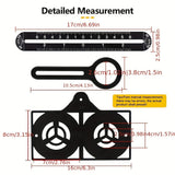 A hexagonal measuring and punching tool for angle aluminum alloy used in mold templates