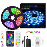 10M 300LED Bluetooth Strip APP/Remote Control Music Sync Color Changing RGB LED Lights For Bedroom Living Room